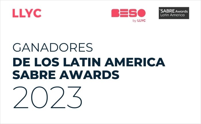 LLYC se alza con 2 metales en la gala de los Latin America Sabre Awards 2023