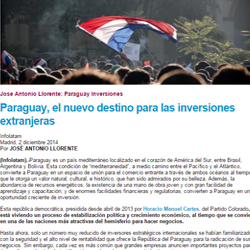 Paraguay: una oportunidad creciente de inversión