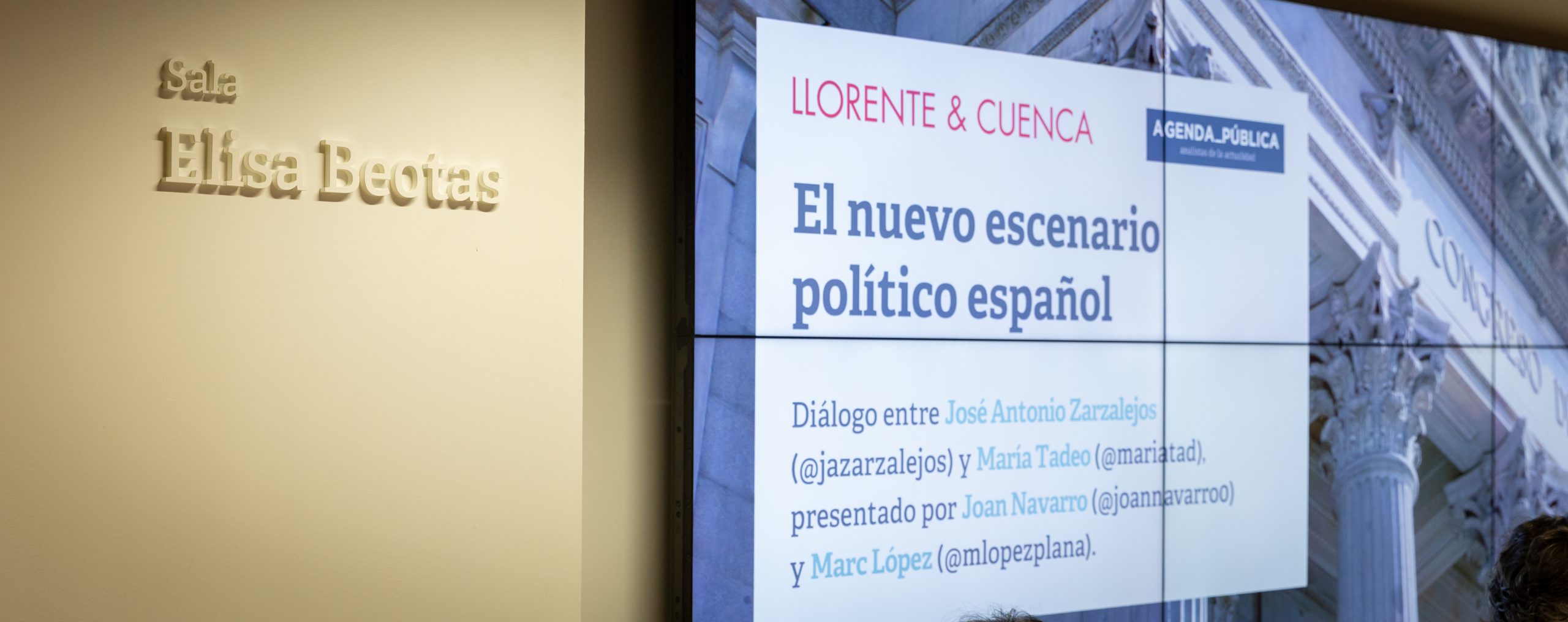 LLORENTE & CUENCA y Agenda Pública charlan sobre el nuevo escenario político