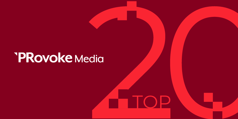 Among the 20 Best Financial PR Firms in the World, according to PRovoke Media